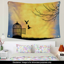 Cage For Bird Wall Art 53132468