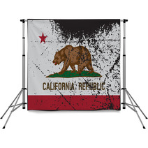 California Flag Grunged Backdrops 84282434