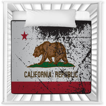 California Flag Grunged Nursery Decor 84282434