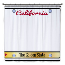 California License Plate Bath Decor 91082570