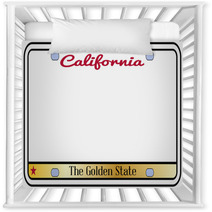California License Plate Nursery Decor 91082570