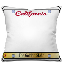 California License Plate Pillows 91082570