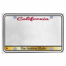 California License Plate Rugs 91082570