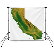 California Map With Terrain Backdrops 8573921