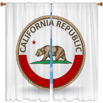 California Seal Window Curtains 72742066
