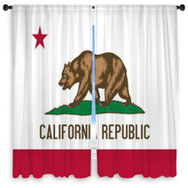 California State Flag Window Curtains 27600110