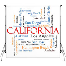 California State Word Cloud Concept Backdrops 61175318