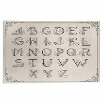 Calligraphic Alphabet Rugs 32563158