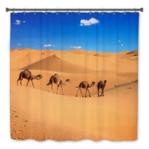 Camel Caravan In The Sahara Desert, Morocco Bath Decor 56897769