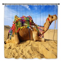 Camel On The Background Of The Blue Sky. Bikaner, India Bath Decor 40959331