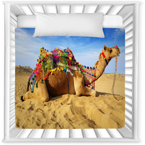 Camel On The Background Of The Blue Sky. Bikaner, India Nursery Decor 40959331