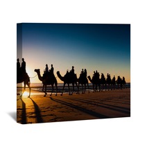 Camels In Cable Beach Wall Art 90761212