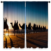 Camels In Cable Beach Window Curtains 90761212