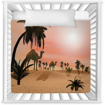 Camels In The Desert - 3D Render Nursery Decor 68969702