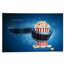 Camera Film Strip And Popcorn. Rugs 64253579