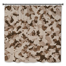 Camouflage Canves Texture Background Bath Decor 104180899