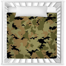 Camouflage Pattern In Brown Tones Nursery Decor 122895131