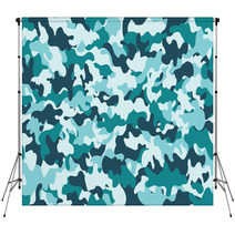 Camouflage Pattern Seamless Grey Guerilla Backdrops 106172597