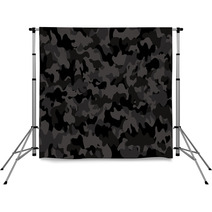 Camouflage Pattern Seamless Grey Guerilla Backdrops 106172605