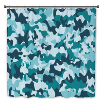 Camouflage Pattern Seamless Grey Guerilla Bath Decor 106172597