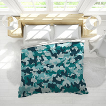 Camouflage Pattern Seamless Grey Guerilla Bedding 106172597
