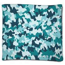 Camouflage Pattern Seamless Grey Guerilla Blankets 106172597