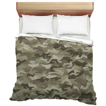 Camouflage Pattern Seamless Woodland Bedding 90426916