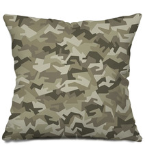 Camouflage Pattern Seamless Woodland Pillows 90426916
