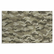 Camouflage Pattern Seamless Woodland Rugs 90426916