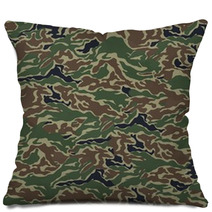 Camouflage Perfectly Seamless Texture Pillows 144775804
