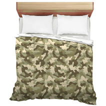Camouflage Seamless Pattern Bedding 71725896