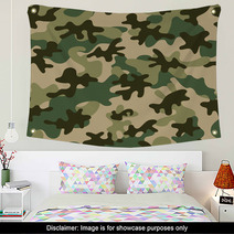 Camouflage Seamless Pattern Wall Art 55112311