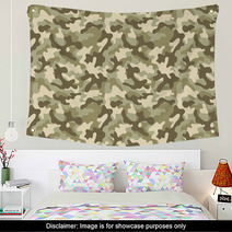 Camouflage Seamless Pattern Wall Art 71725896