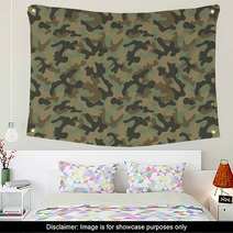 Camouflage Seamless Pattern Wall Art 71725907
