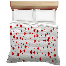 Canada Day Maple Leaves Background Falling Red Leaves For Canada Day 1st July Bedding 159306325
