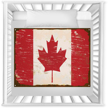Canada Flag Enamel Sign Nursery Decor 57818649