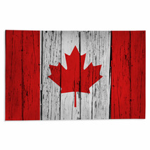 Canada Flag Grunge Background Rugs 64956555
