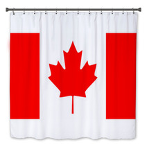 Canada Flag Isolated Vector Illustration Bath Decor 10184927