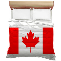 Canada Flag Isolated Vector Illustration Bedding 10184927