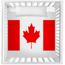 Canada Flag Isolated Vector Illustration Nursery Decor 10184927