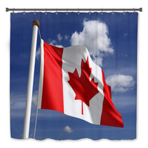 Canada Flag with Clipping Path Bath Decor 43374362