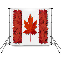 Canada Leaf Flag Backdrops 45059841