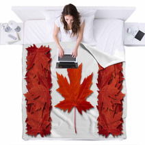 Canada Leaf Flag Blankets 45059841
