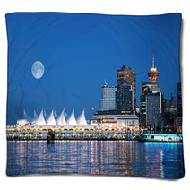 Canada Place, Vancouver, BC, Canada Blankets 8122432