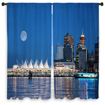 Canada Place, Vancouver, BC, Canada Window Curtains 8122432