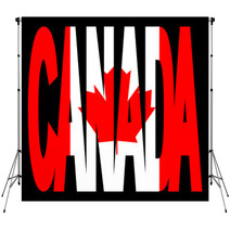 Canada Text With Flag Backdrops 5732450