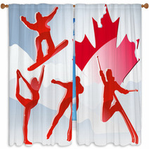 Canada Vancouver Winter Games 2010. Window Curtains 20557644