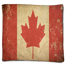 Canadian Aged Flat Flag Blankets 54531197