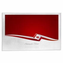 Canadian Flag Abstract Color Background Vector Rugs 46862101