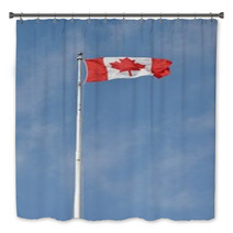 Canadian Flag Flying High Bath Decor 61253832